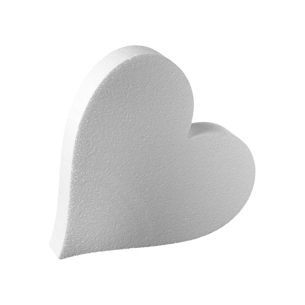 Base torta 30 cm forma cuore in polistirolo, per torte finte romantiche