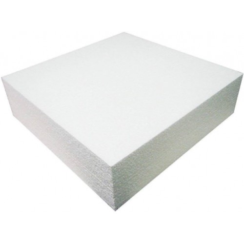 Base quadrata in polistirolo base 10 x 25x25 cm