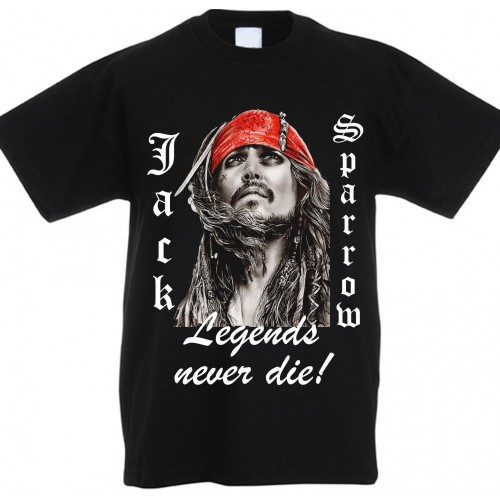 T-Shirt bambino pirata Jack Sparrow