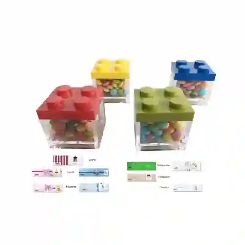 Scatoline portaconfetti Lego
