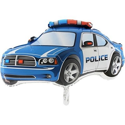 Palloncino Foil Supershape auto Blu Polizia