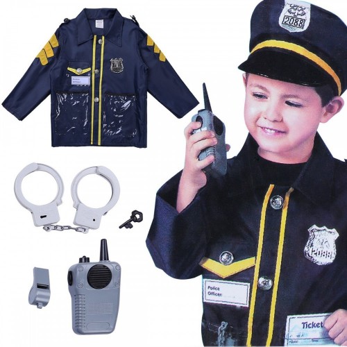 YiZYiF Costume per Halloween Bambini Unisex 4-10 Pezzi Completo da Polizia/Pompiere/Dottore Stampa Lettera Travestimento per 