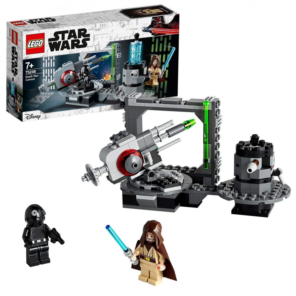 LEGO Star Wars tm Cannone della Morte Nera 75246, Parti per una Nuova Avventura Galattica a Bordo della Potente Morte Nera, 