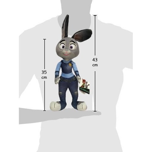 Zootopia - Peluche Judy Hopps coniglietta poliziotta 35cm Qualità super soft - Coniglia
