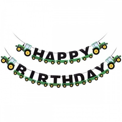 Ghirlanda trattore - Happy Birthday