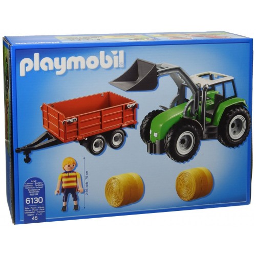 Playmobil 6130 - Trattore Con Rimorchio