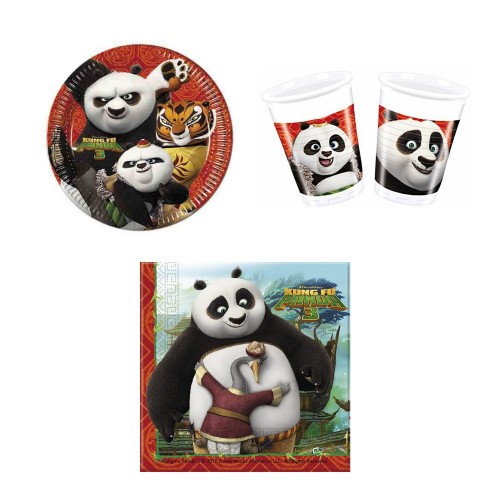 Kit per 8 persone Kung Fu Panda