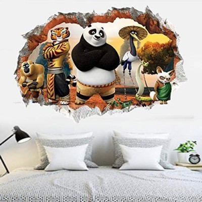 Hbbhbb Decorazione Camera Da Letto Per Bambini Pittura 3d Parete Pasta Kung Fu Panda Parete Pasta 90 X 60cm