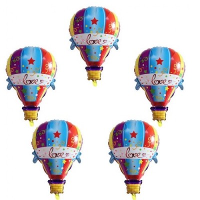 Set di 5X Palloncini Cactus Mongolfiera Orsachiotto per Compleanno Festa Bambini - Mongolfiera