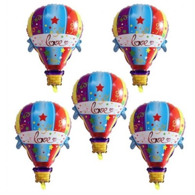 Set di 5X Palloncini Cactus Mongolfiera Orsachiotto per Compleanno Festa Bambini - Mongolfiera