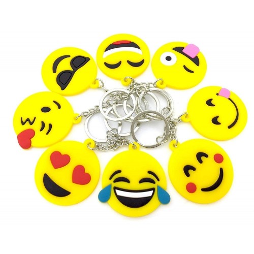 3 Pack SMILEY Emoji faccia matite & gomma Decorazioni Per Festa Regali Emoji Divertente 63379 