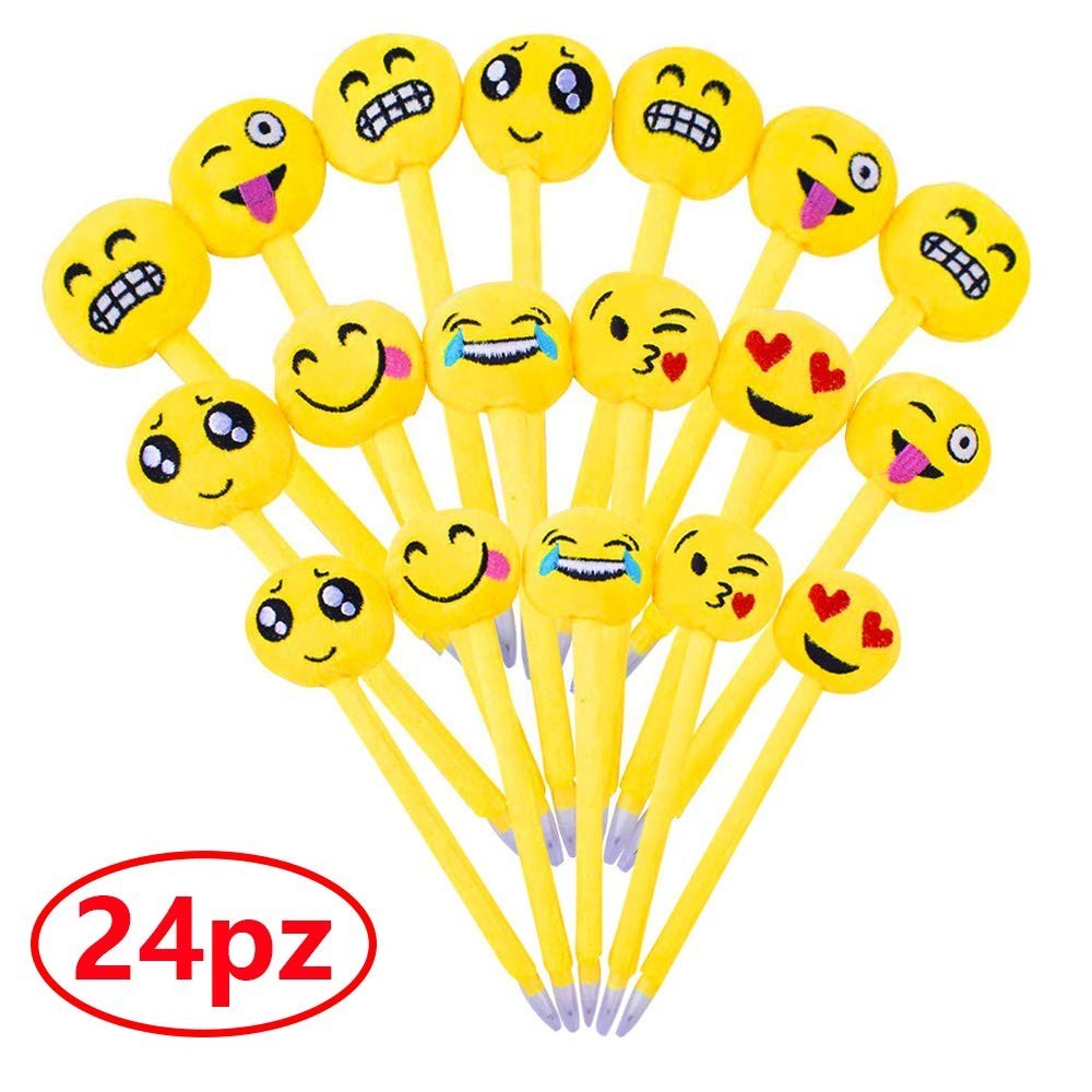 12 PEZZI Penna a sfera emoticon emoti emoji idea regalo 01F5 