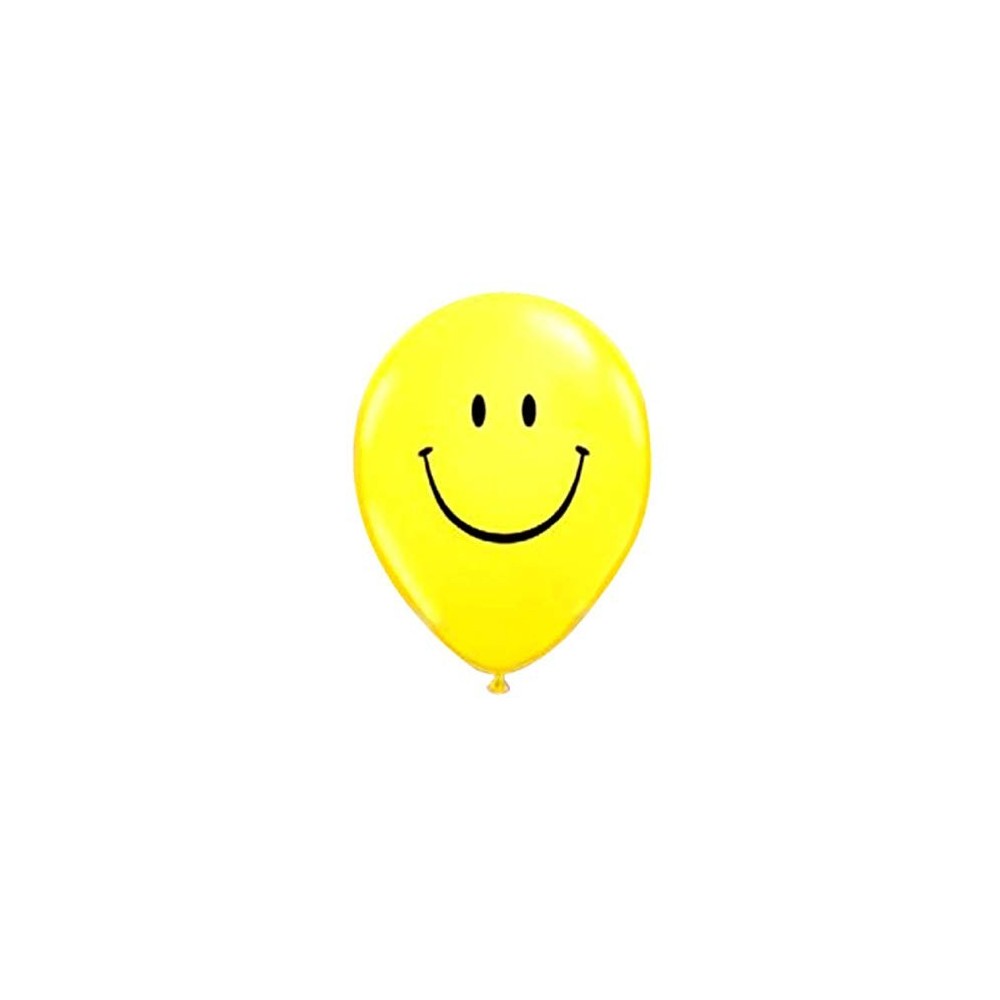 BWS Confezione di 100 Palloncini con Smile 12"/30 cm per Feste e Compleanni