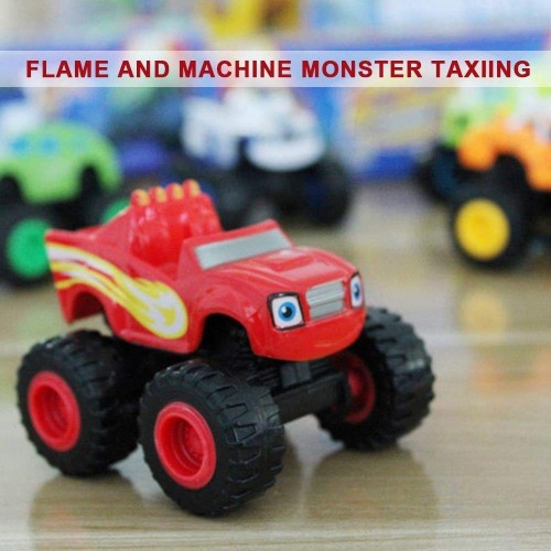 Womdee Blaze And The Monster Machine, Confezione da 6 con Blaze, Strisce, Crusher, Pickle, Zeg & Darrington per Bambini Regal