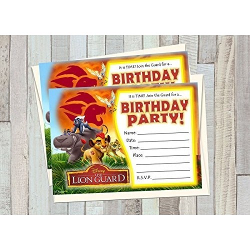 motivo: Re Leone A6 Design Buddies Inviti per feste di compleanno per bambini formato cartolina A6 