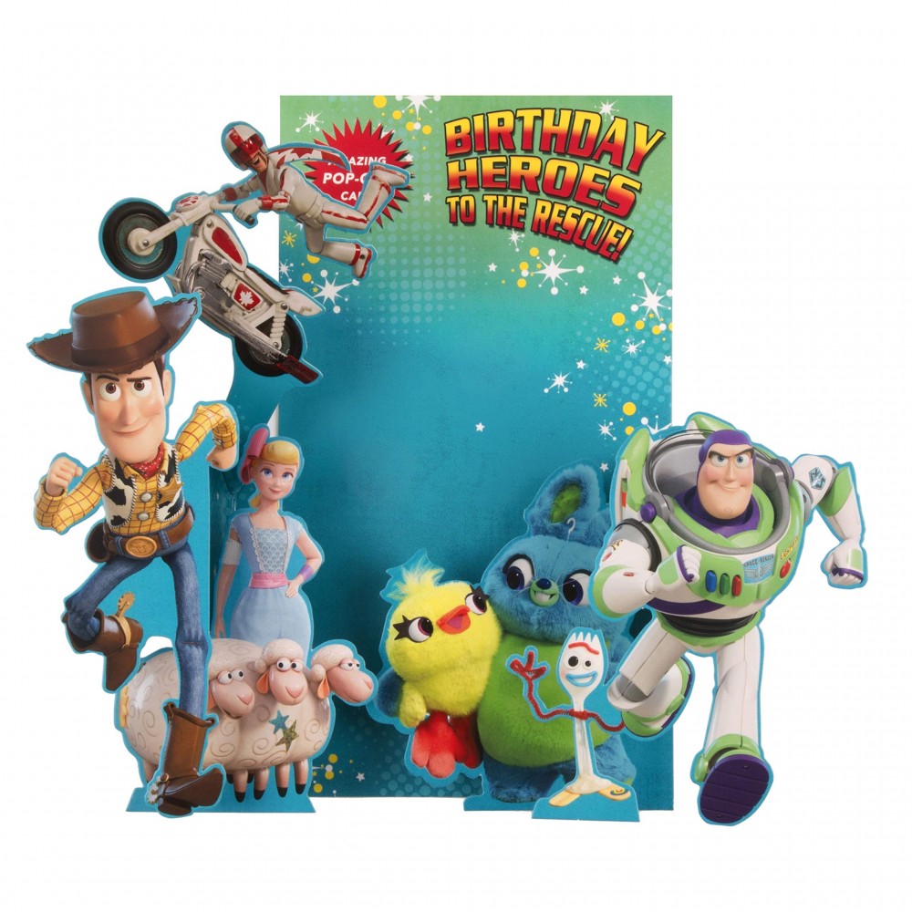 Biglietto Auguri Di Compleanno Toy Story 4 Biglietto 3d