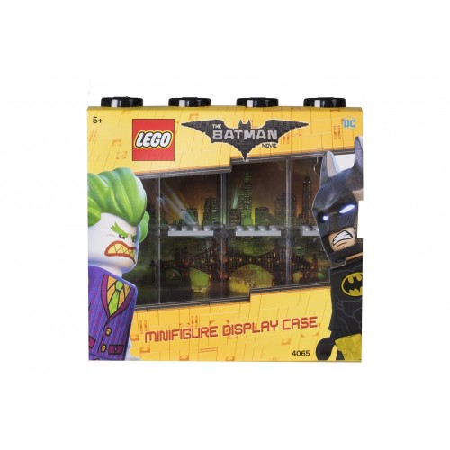 Espositore per 8 Minifigures Lego Batman, Contenitore Impilabile da Parete o Scrivania, Rosso