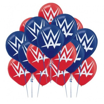 Amscan Grand Slammin WWE stampato festa di compleanno palloncini in lattice decorazione, 30,5 cm rosso/blu