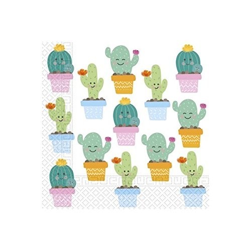 DECORATA PARTY kit n3 Coordinato compleanno Happy Cactus addobbi succulent