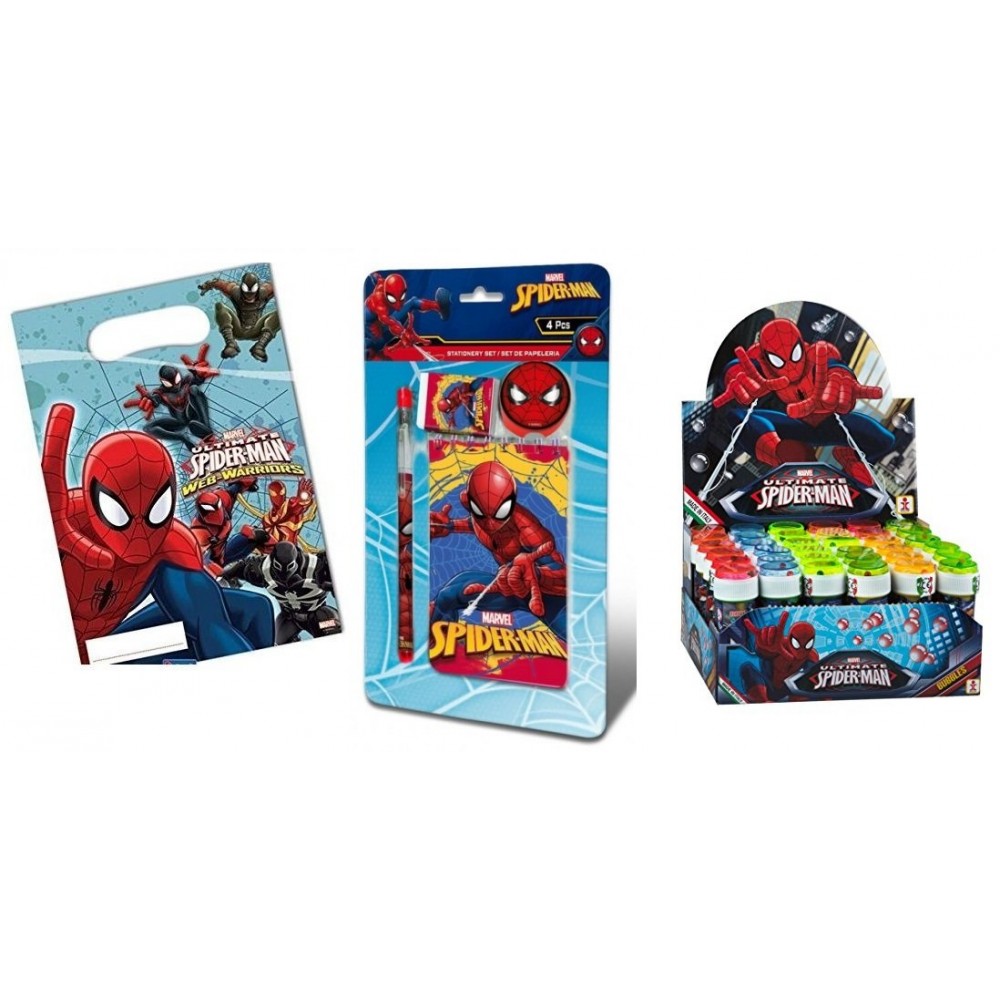 Gadget Spider-Man, set con bustine e bolle
