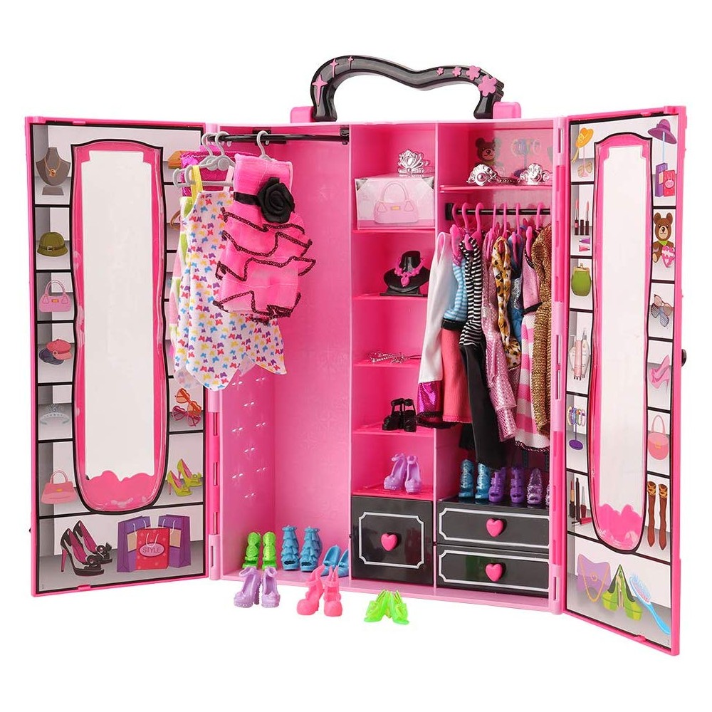 Armadio Barbie con accessori