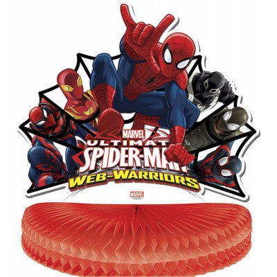 Centrotavola Spiderman, 25 cm, Web Warrios