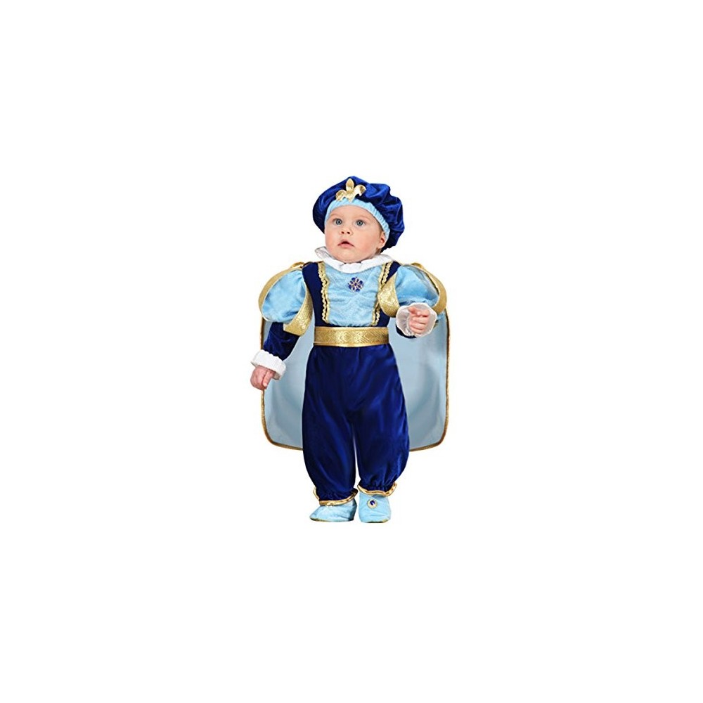 5034a - dai 3 ai 18 mesi - the cartoon world - VESTITO COSTUME Maschera di  CARNEVALE NEONATO - PRINCIPE AZZURRO