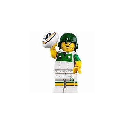 LEGO modellino giocatore rugby - football