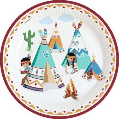 Irpot Kit N 64 Coordinato Tepee & Tomahawk - tribù degli Indiani Decorazioni Festa