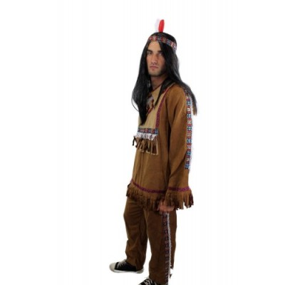 DRESS ME UP - Costume da Uomo, Indiano, Capo tribù, Apache, L030, Taglia: XL, 46