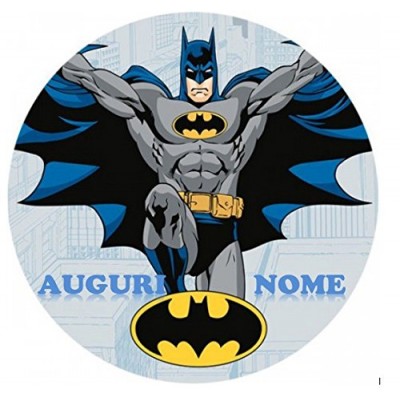 Cialda personalizzata Batman diametro 20 cm
