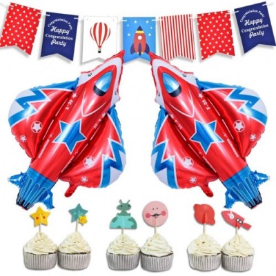 LUCK COLLECTION Space Party Decorations Space Rocket Theme Baby Shower Forniture per feste di compleanno