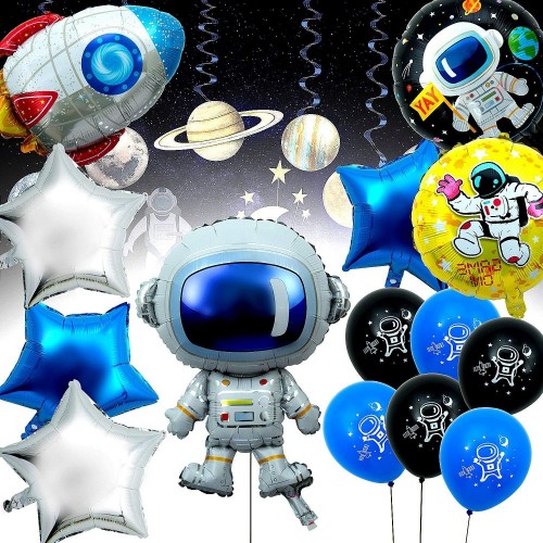 14 palloncini tema astronauti - fantascienza