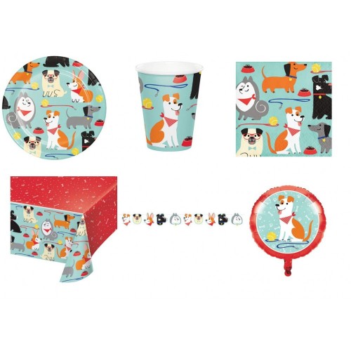 Kit per 40 persone tema Dog Party