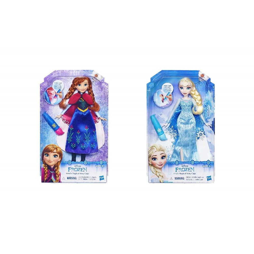 Bambola Elsa con mantello cambia colore