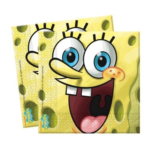 20 Tovaglioli SpongeBob da 33 x 33cm