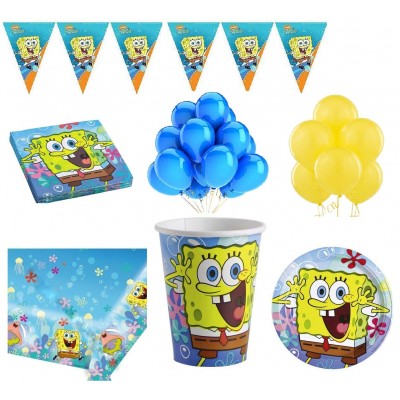 Kit 16 persone SpongeBob per feste a tema
